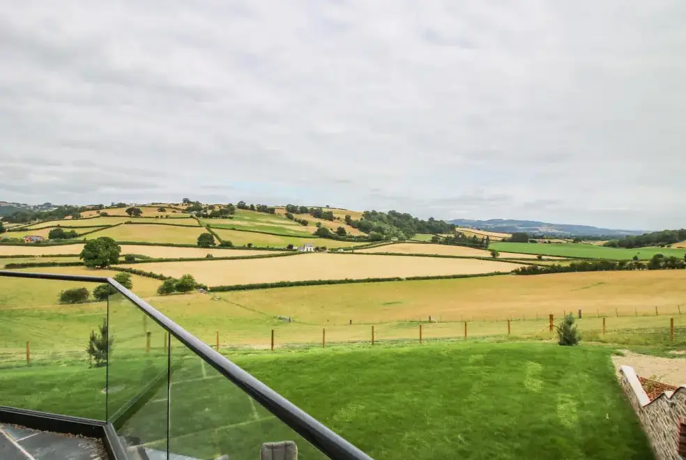 Countryside views at Llety Cariad