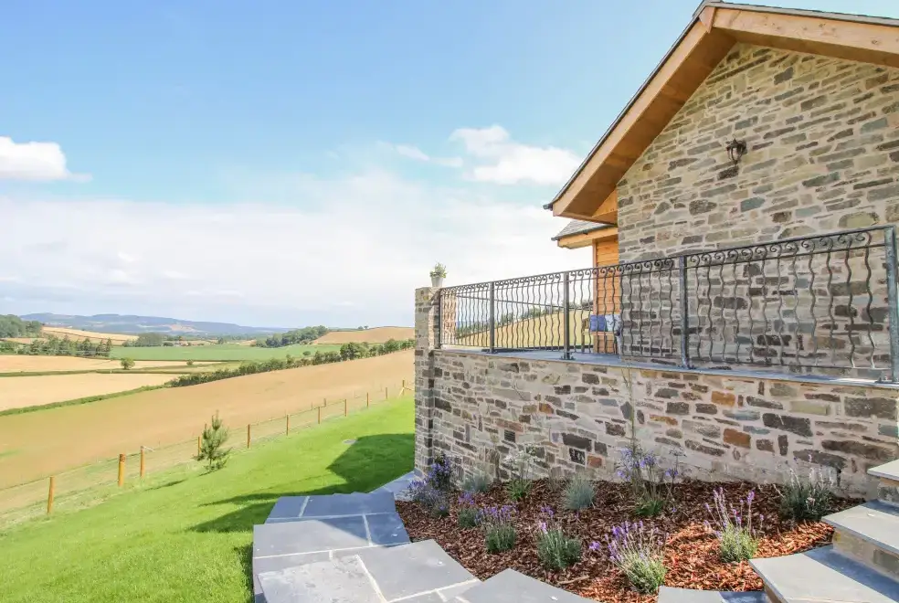 Countryside views at Llety Cariad