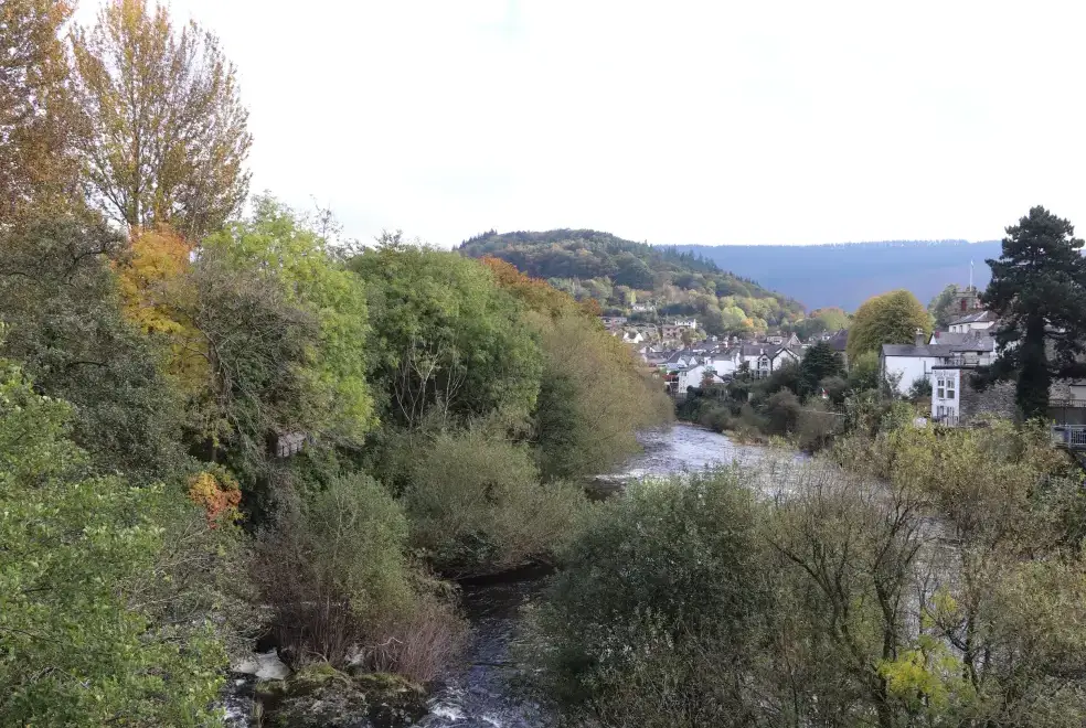 Countryside views at Llys Offa