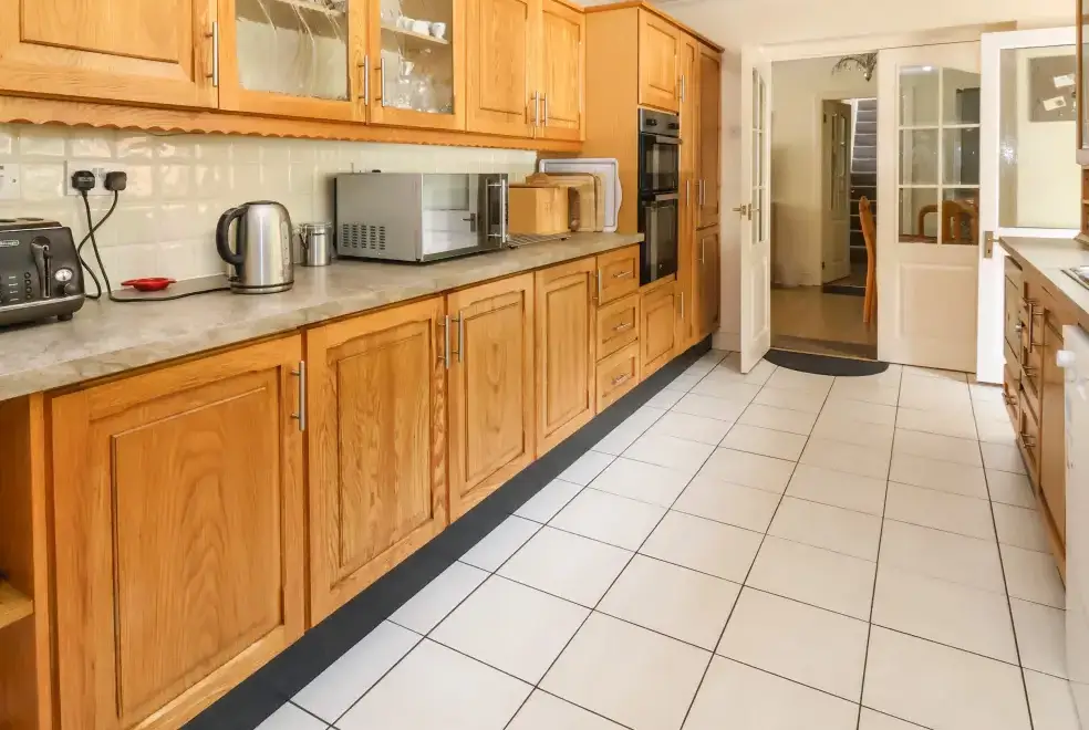 Well equipped kitchen at Llys Offa