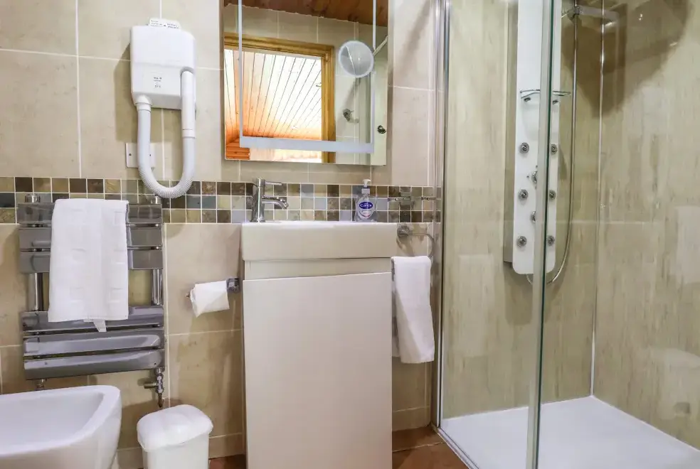 Shower room at Llys Offa