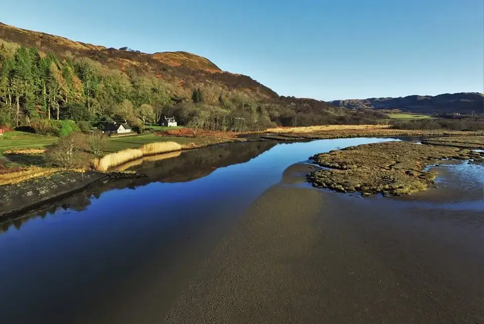 Countryside views at Lochead Cottage