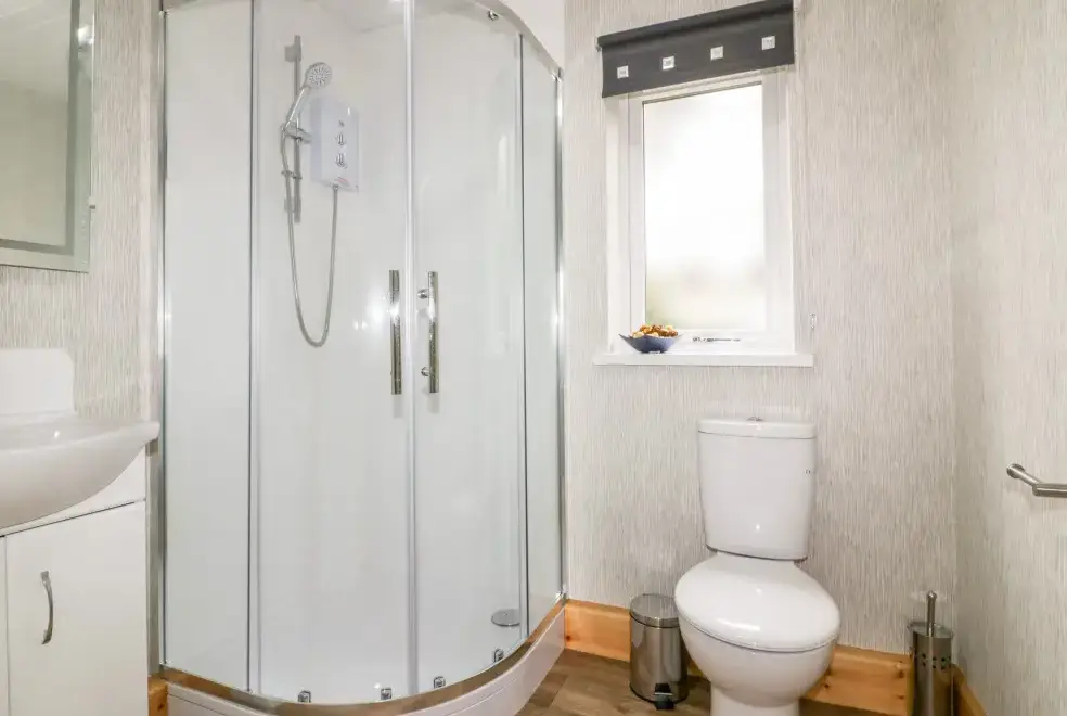 Shower room at Lodge Two