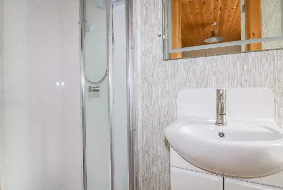 Shower room at Lodge Two