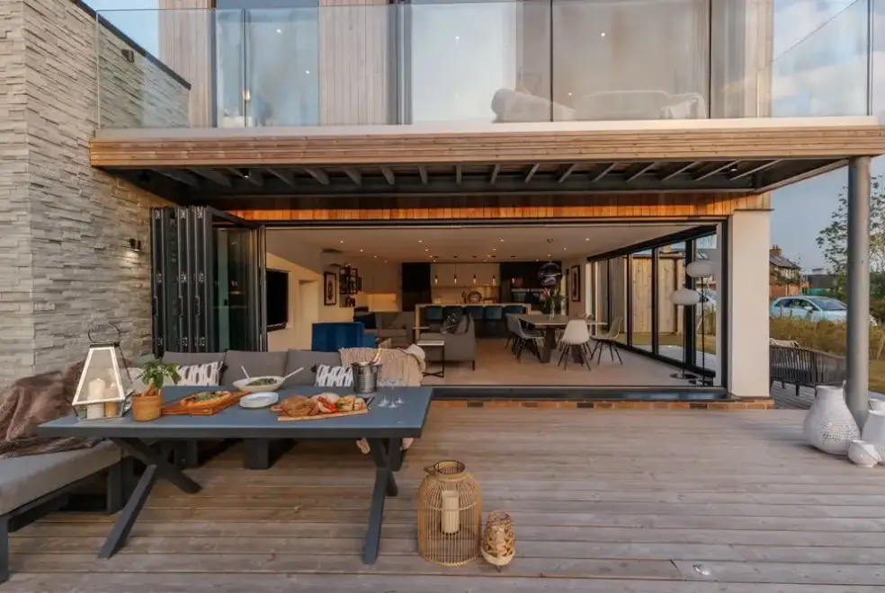 Decked area at Lookout Lakeside Retreat