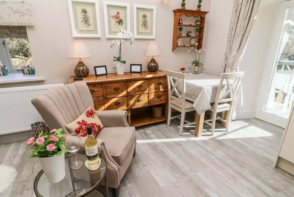 Open plan living area at Lottie's Loft