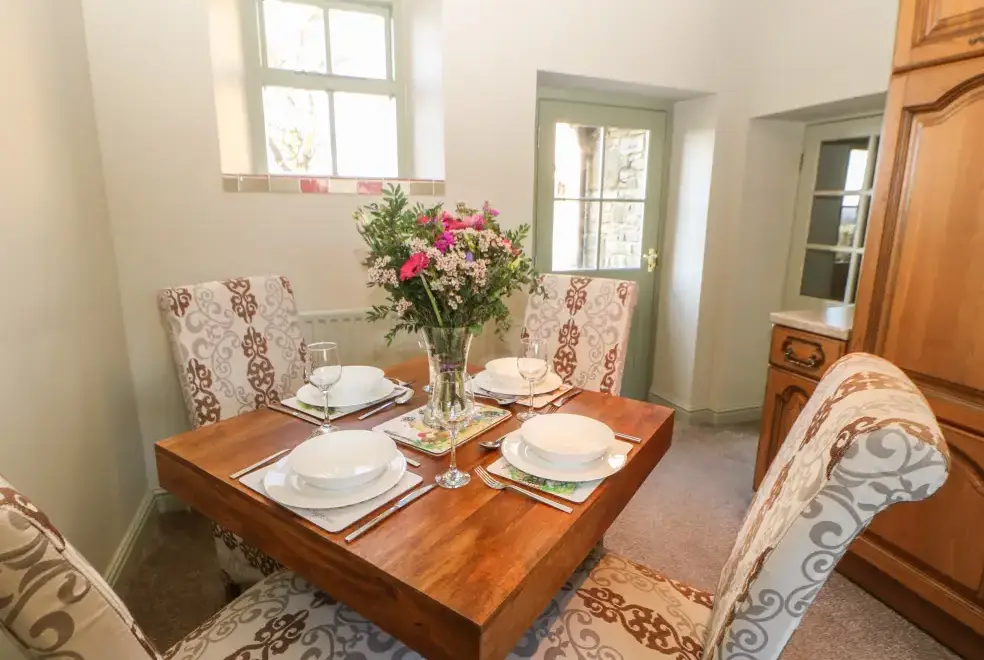 Dining room at Low Shipley Barn, North Pennines
