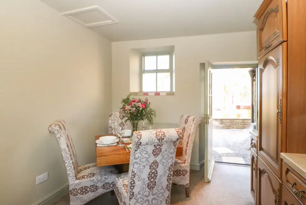 Dining room at Low Shipley Barn, North Pennines