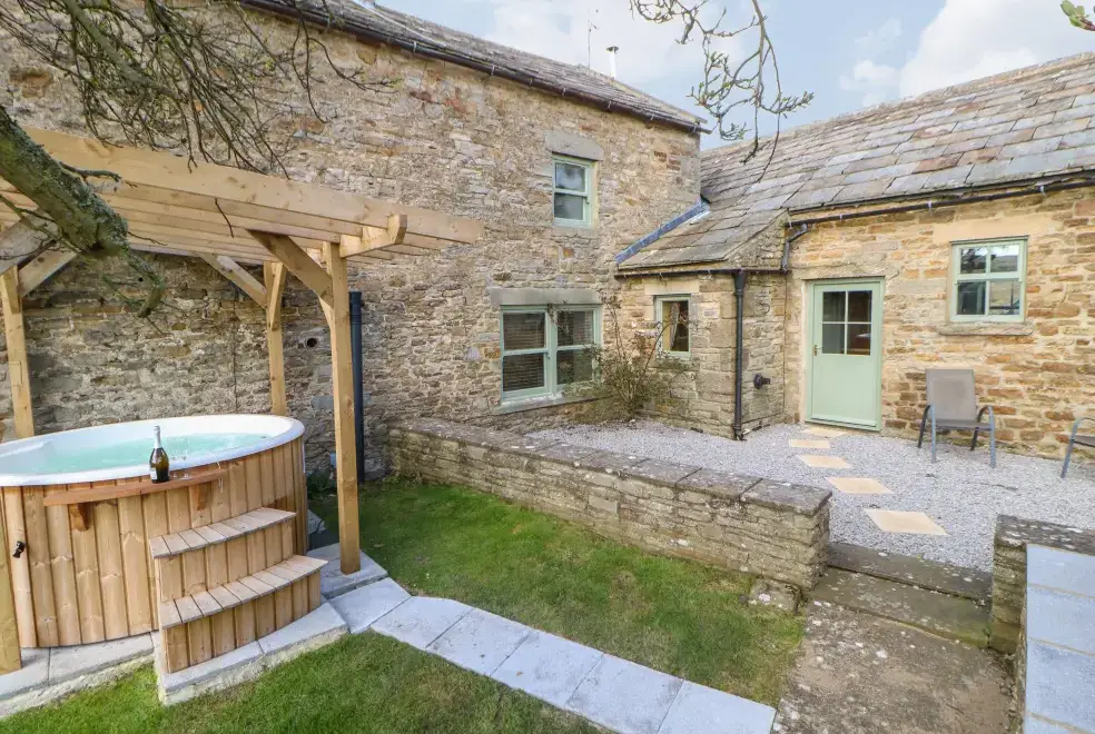 Private Hot Tub at Low Shipley Barn, North Pennines