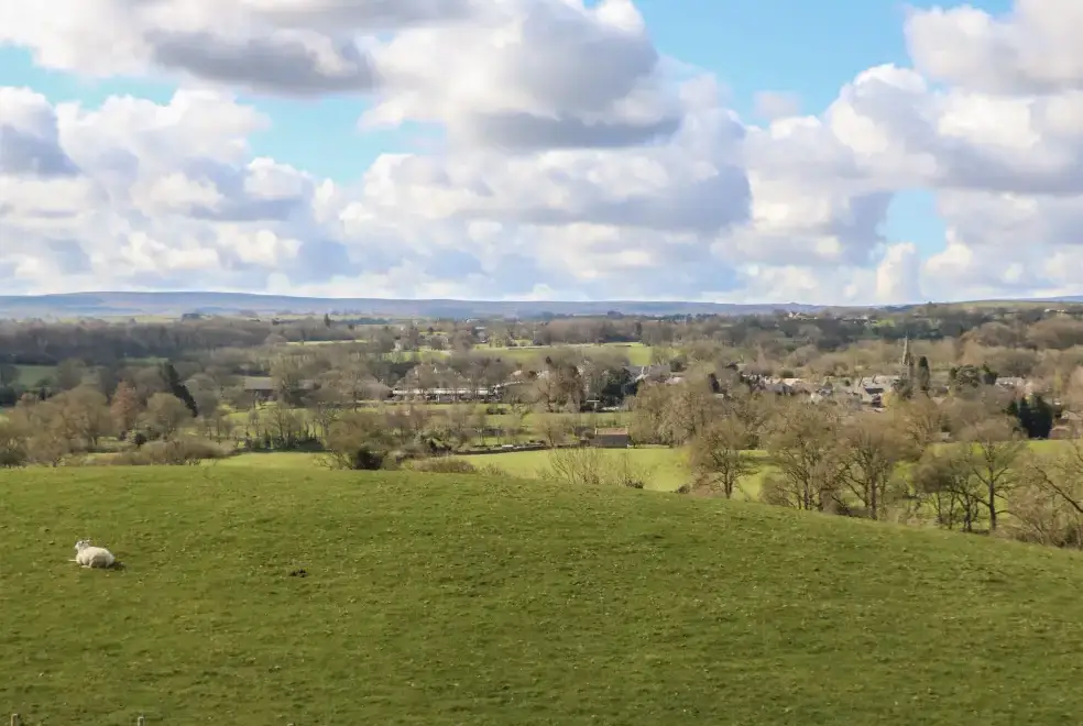 Countryside views at Low Shipley Barn, North Pennines