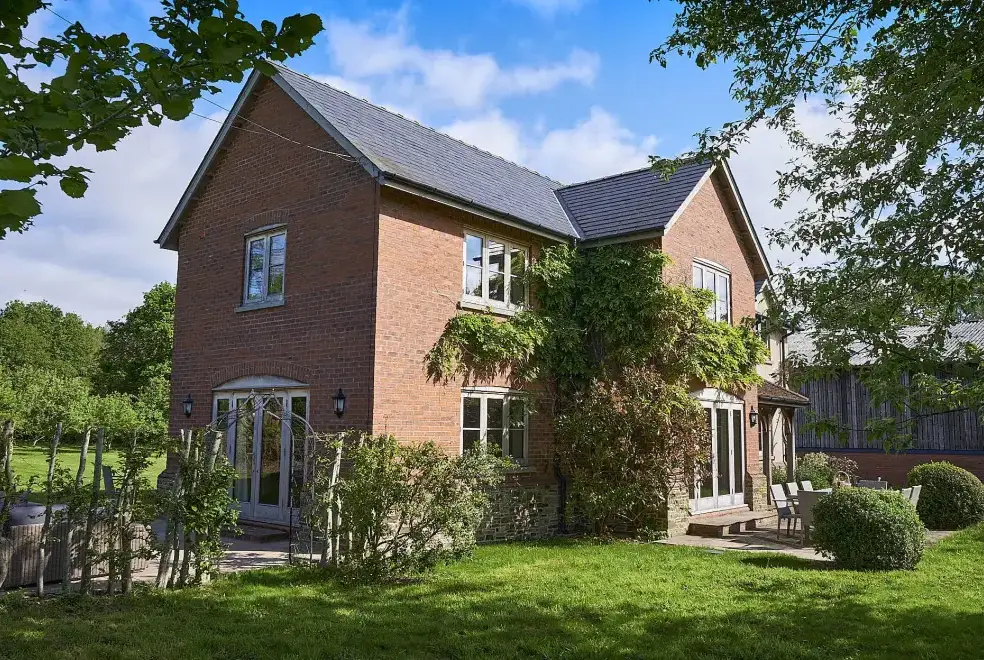 Garden at  Lower Canwood sleeps 9+1