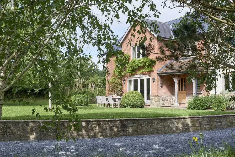Garden at  Lower Canwood sleeps 9+1