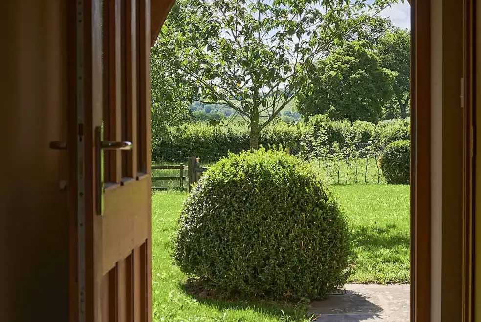 Garden at  Lower Canwood sleeps 9+1