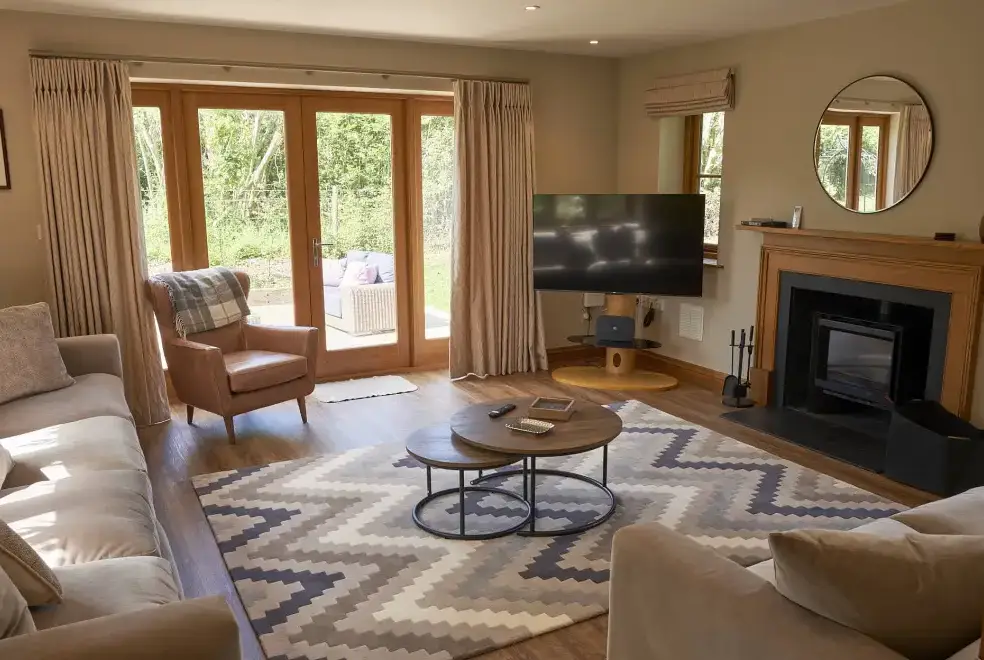 Lounge at  Lower Canwood sleeps 9+1