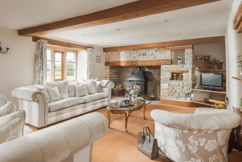 Lounge at Lower Hedge Farm 