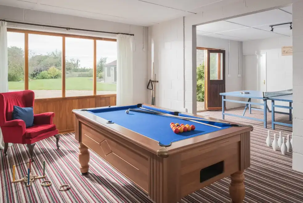 Games Room at Lower Hedge Farm 
