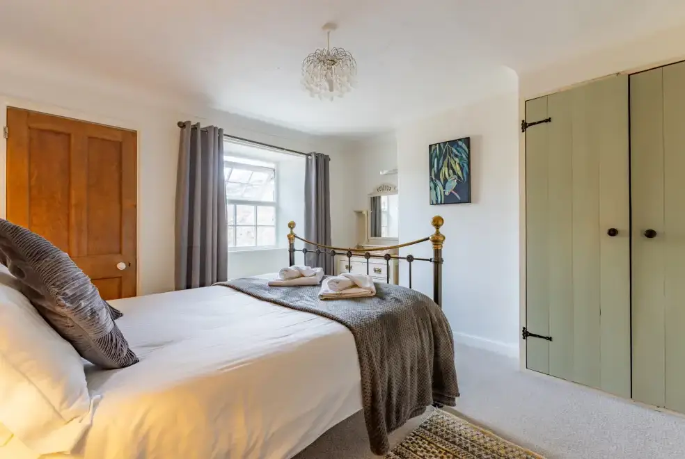 Bedroom at Lower Northcott  Farmhouse