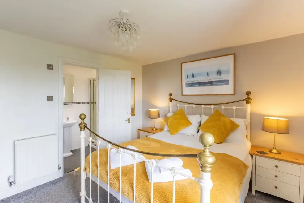 Bedroom at Lower Northcott  Farmhouse