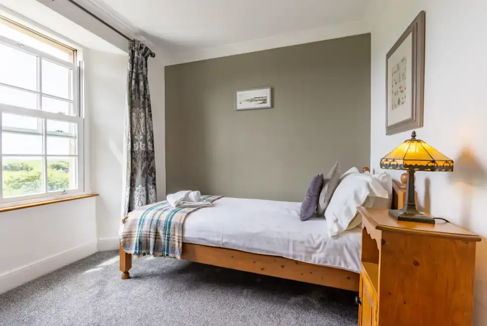 Bedroom at Lower Northcott  Farmhouse