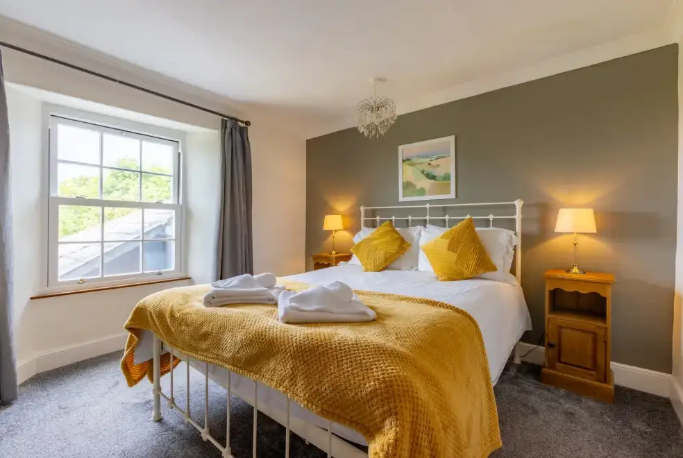 Bedroom at Lower Northcott  Farmhouse