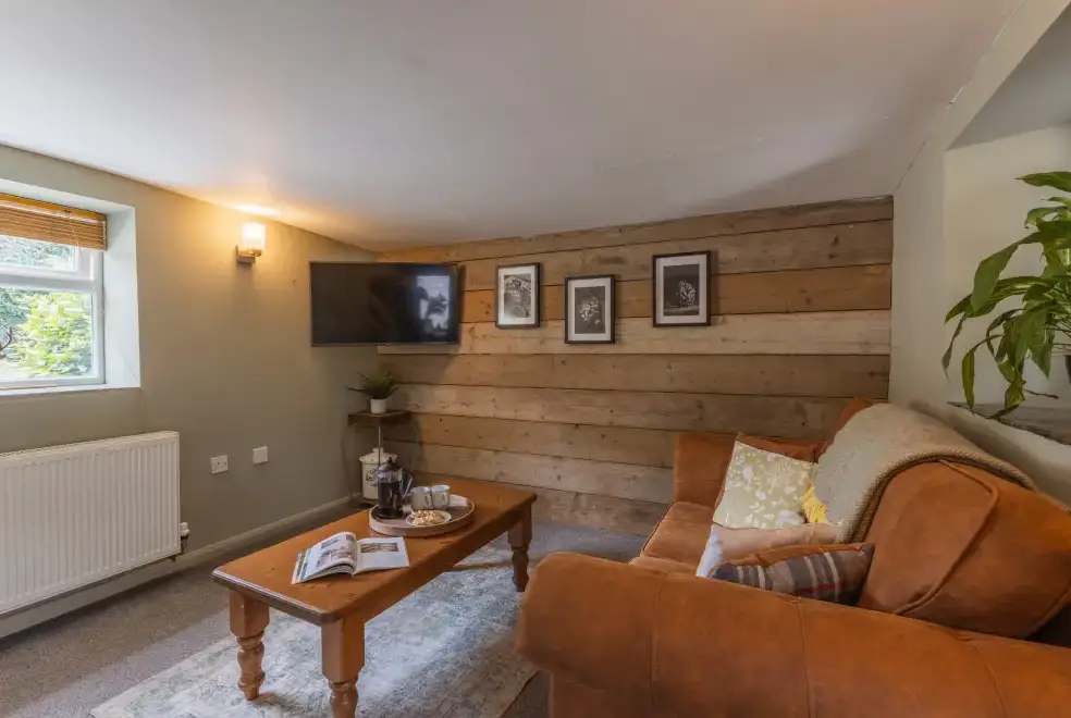 Lounge at Lower Northcott  Farmhouse