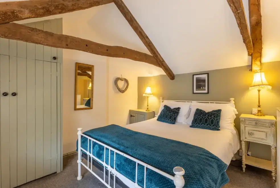 Bedroom at Lower Northcott  Farmhouse