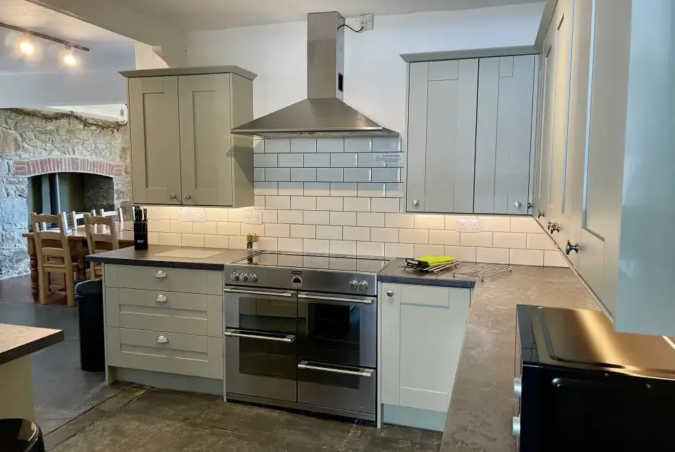 Kitchen/diner at Lower Northcott  Farmhouse