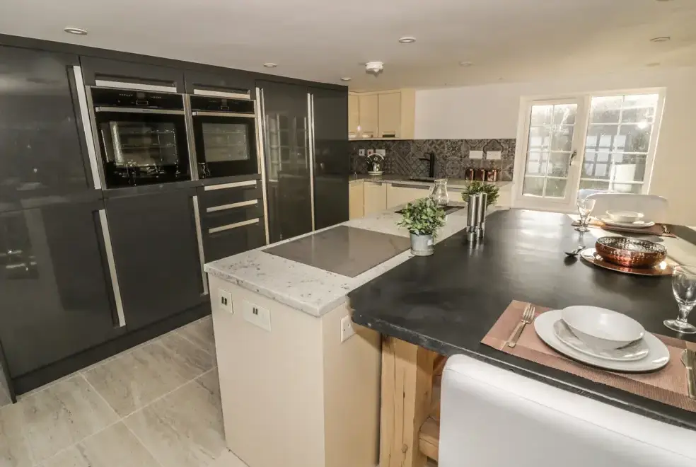 Well equipped kitchen at Lower Tundridge Cottage
