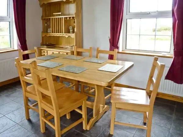 Dining room at Lully More Pets Welcome Cottage, North West Ireland