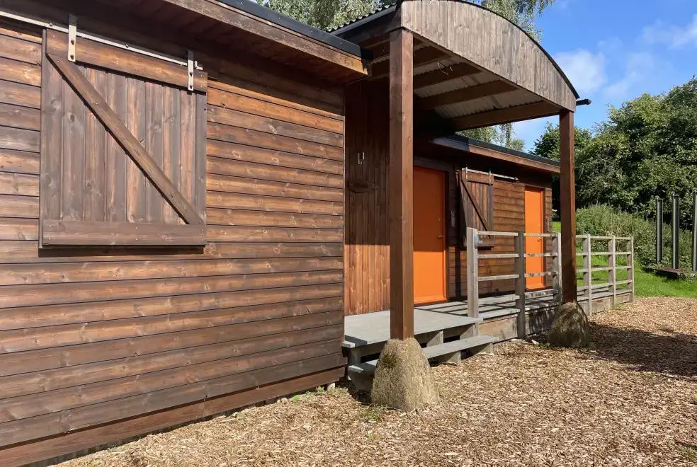 Enclosed garden at Lydeard Farm Bush Camp and Lodge Group Accommodation