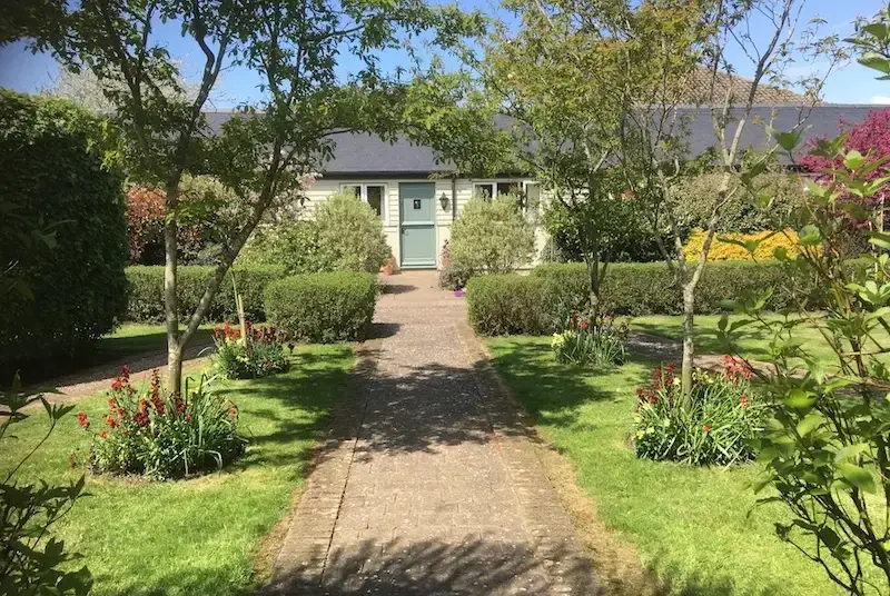 Garden at Magdalen Cottage at Oxford Country Cottages