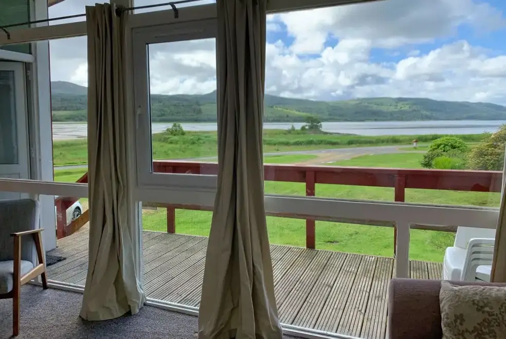 Decked area at Malabar Chalet