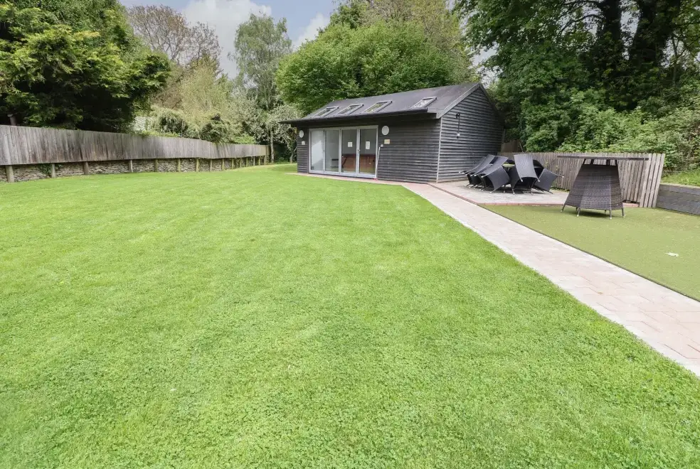 Enclosed garden at Malt Barn