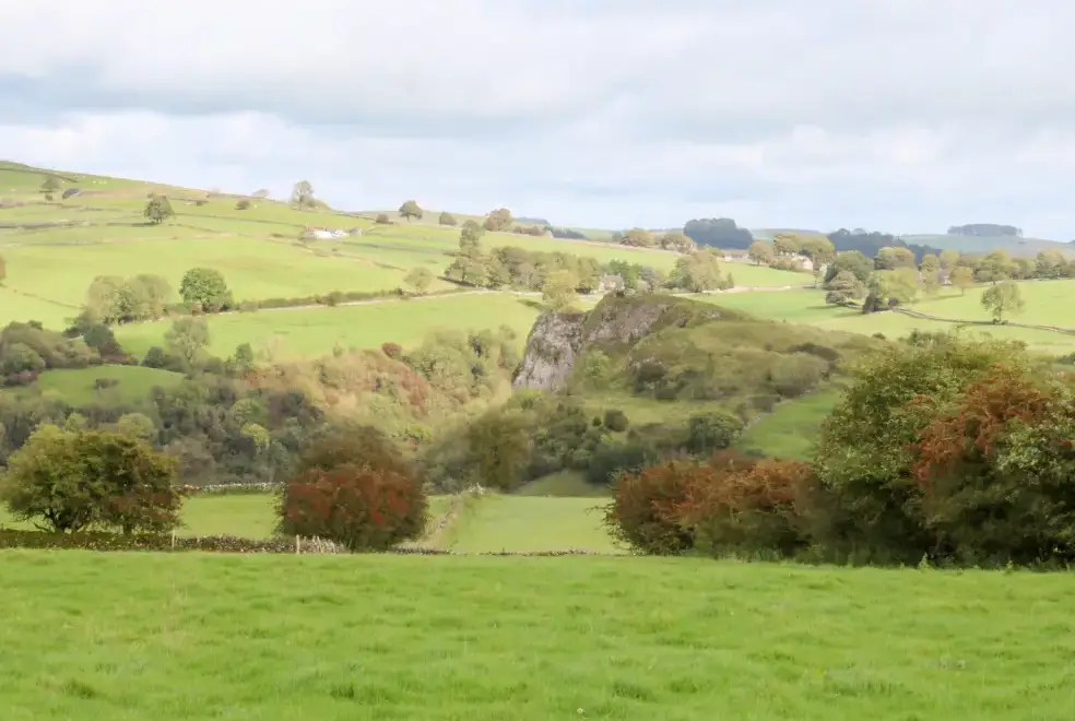 Countryside views at Manifold Cottage