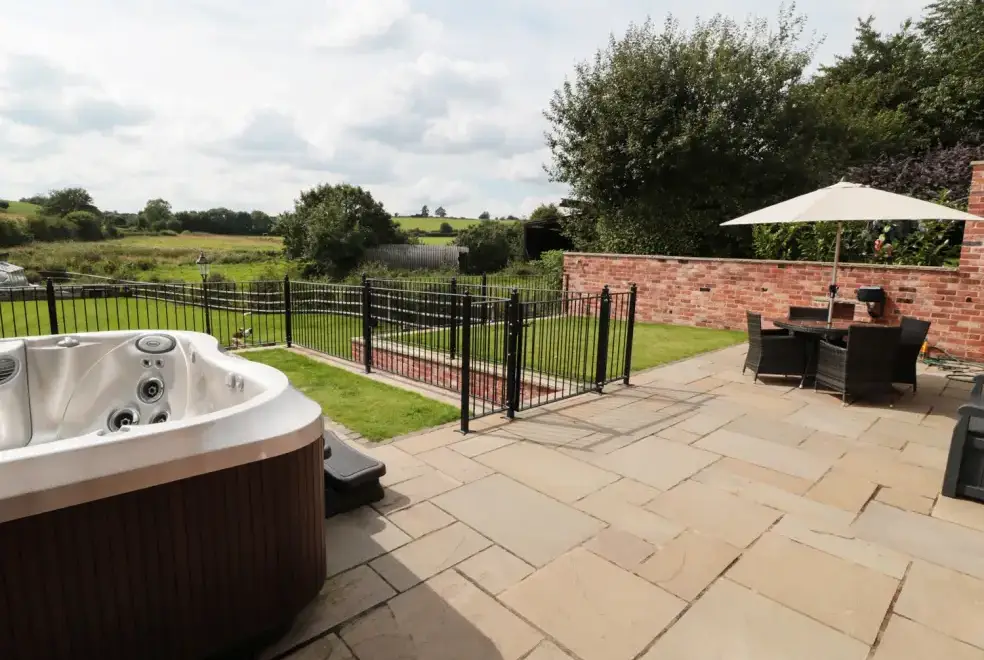 Patio area at Manor Barn