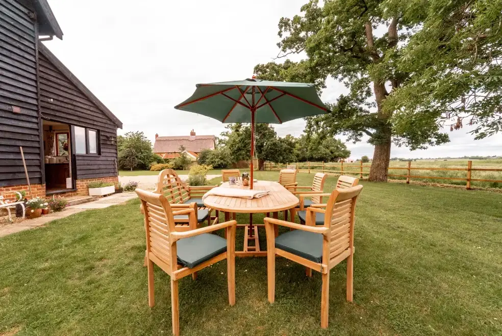 Garden furniture at Manor Farm Barn