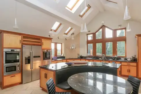 Luxury kitchen at Manor House, Derbyshire