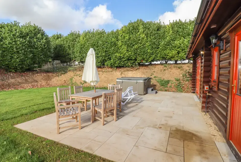 Patio area at Maple Lodge