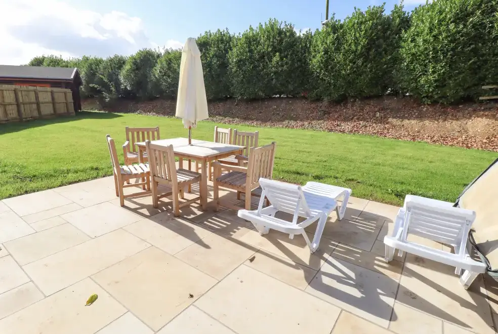 Patio area at Maple Lodge