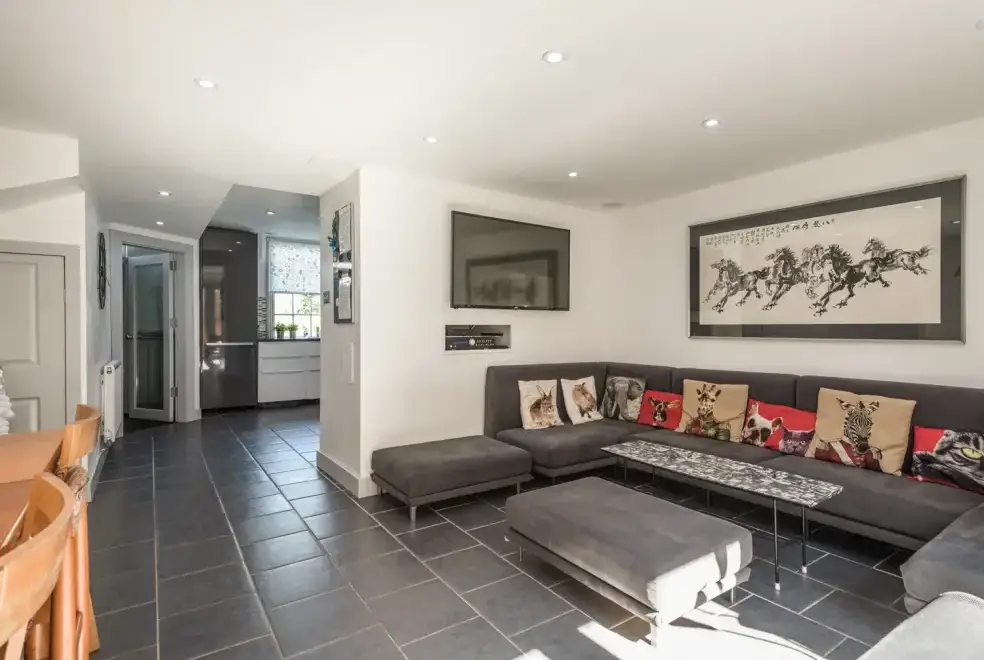 Open plan living area at Marine Terrace