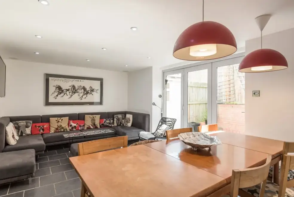 Open plan living area at Marine Terrace