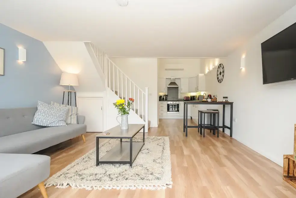 Open plan living area at Mawnan