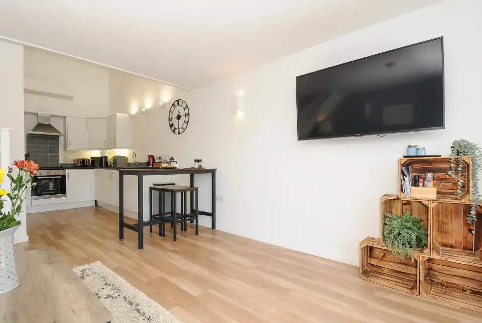 Open plan living area at Mawnan