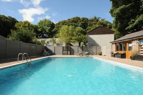 Shared Swimming Pool at Mawnan, Cornwall
