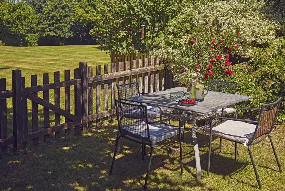 Garden furniture at Meadow Cottage
