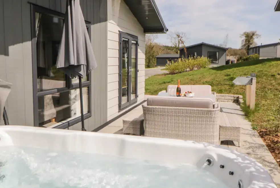 Private Hot Tub at Meadow Lodge