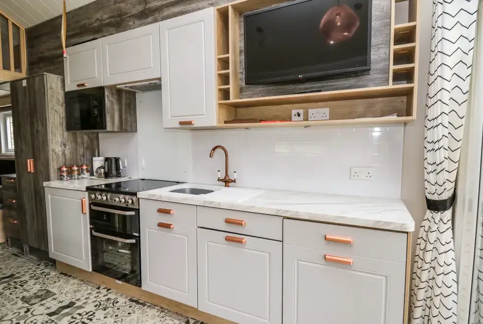 Well equipped kitchen at Meadow Retreat