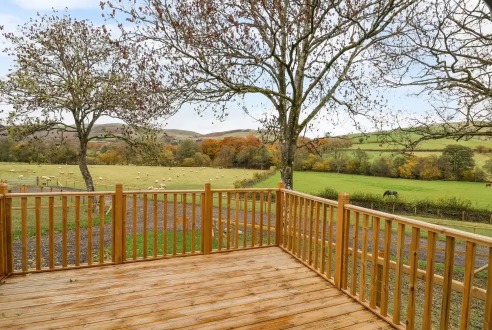 Decked area at Meadow Retreat