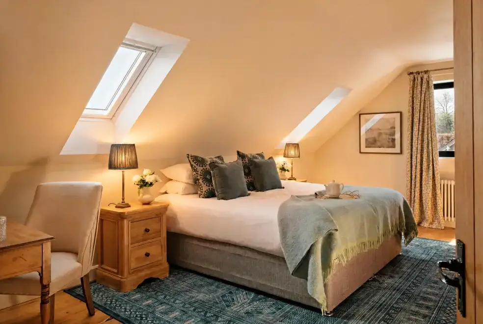 Super king-size bedroom at Meadow View