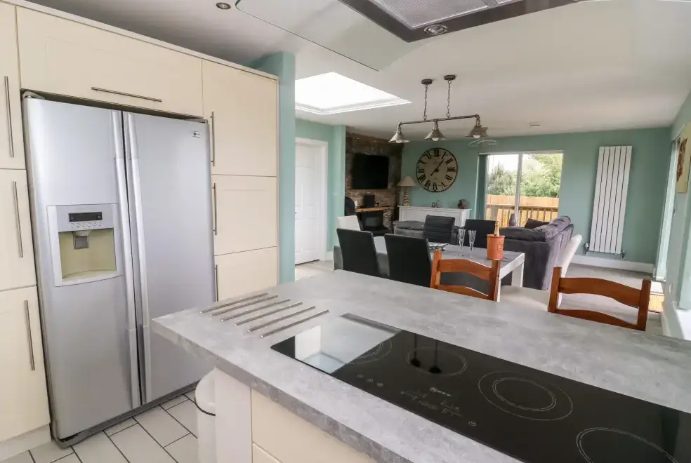 Open plan living area at Meadowbank Lodge